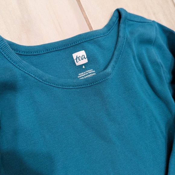 Tea Collection dress Bundle ruffle long sleeve floral 4T 4 Pink Blue - Picture 7 of 8